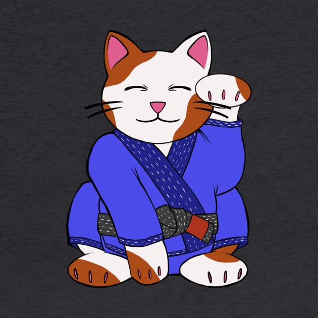 Lucky Jiu Jitsu Cat by cmurdurr